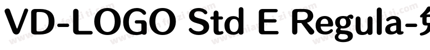 VD-LOGO Std E Regula字体转换